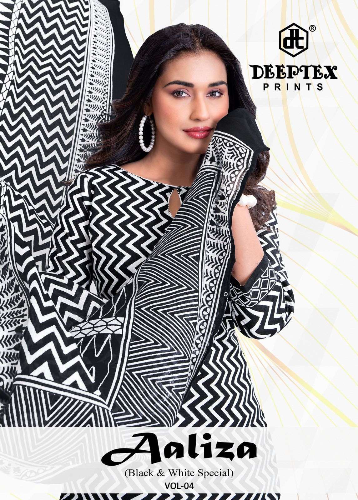 AALIZA BLACK & WHITE VOL - 04 BY DEEPTEX